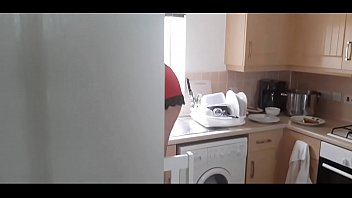 The stepfather secretly films his daughter when he was cleaning the house and then her to suck his big cock.